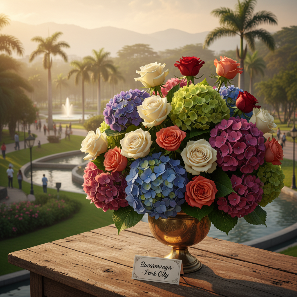 Flores en la ciudad bonita Bucaramanga